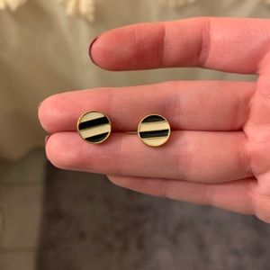Kate spade striped dot earrings